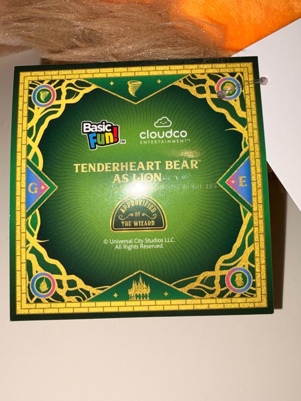 Wicked x Care Bears Tenderheart Bear as Cowardly Lion Plush NWT - Picture 4 of 4